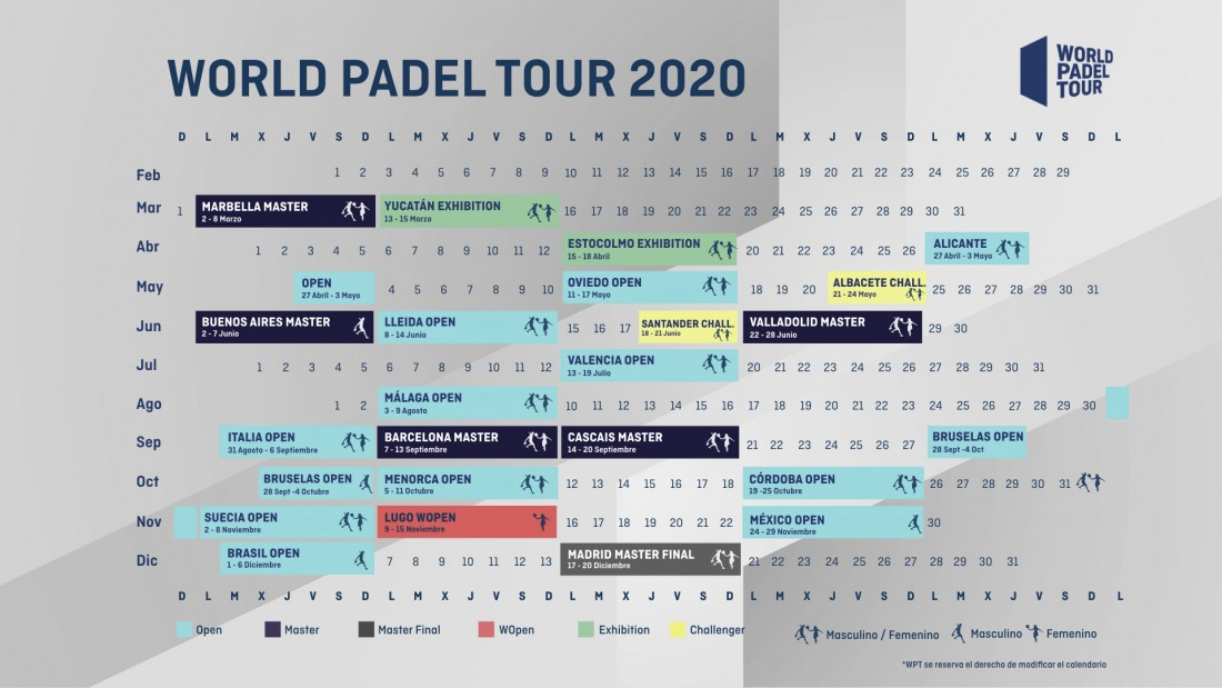 World Padel Tour publica importantes cambios en el calendario Padel Total