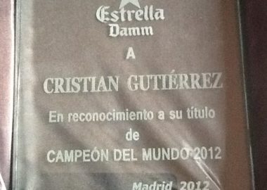 Cristian Gutierrez campeon del mundo2012