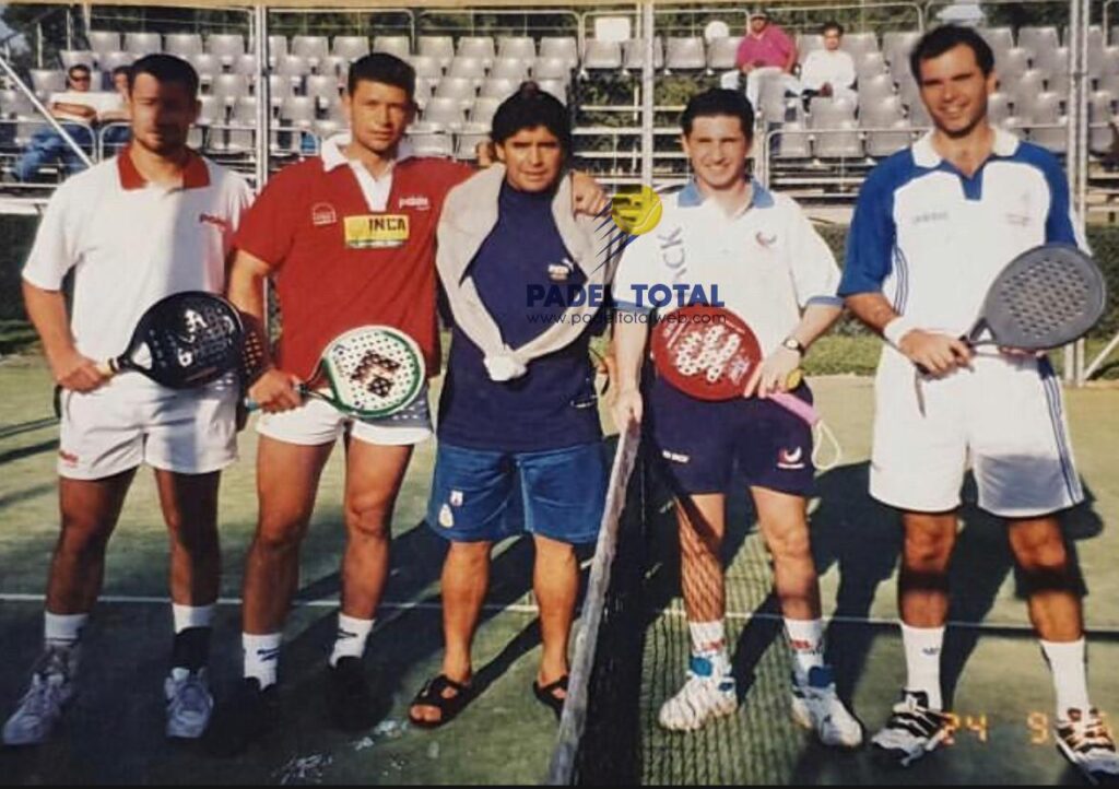 Maradona y los jugadores Argentinos en España 1996