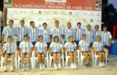 equipo Argentina Mundial 2010 de Padel